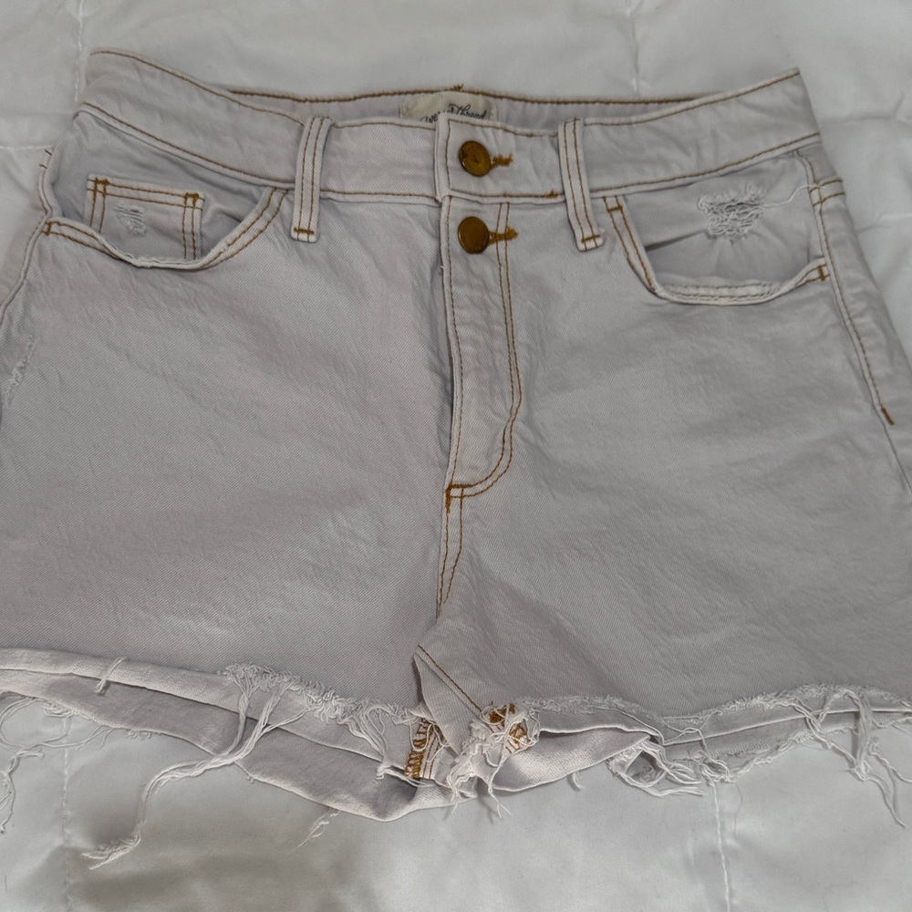 Universal Thread Light Gray Distressed Jean Shorts